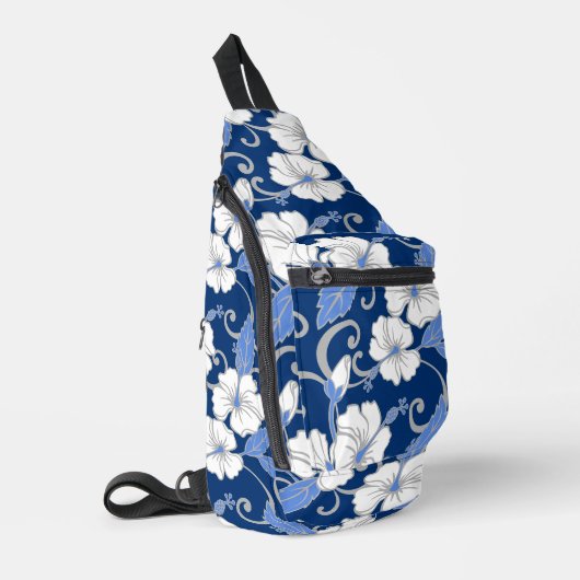 POLYNESISCHE DROOMPATROON IN BLAUW SLING BAG (Linkerhoek)