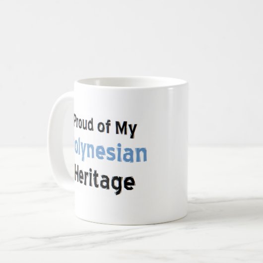 Polynesische Erfgoed Koffie mok (Voorkant links)