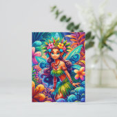 Polynesische fee briefkaart (Staand voorkant)