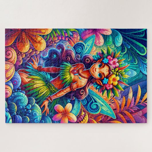 Polynesische fee legpuzzel (Horizontaal)