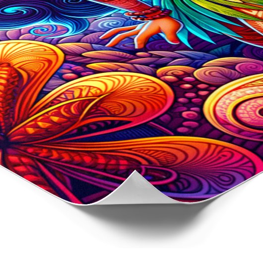 Polynesische fee poster (Hoek)