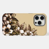 Polynesische flora iPhone hoesje (Achterkant horizontaal)