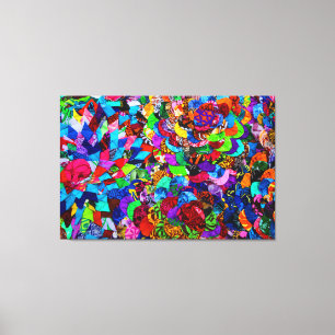 POLYNESISCHE PATRONEN 32x48 Canvas Afdruk