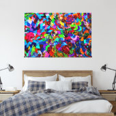 POLYNESISCHE PATRONEN 32x48 Canvas Afdruk (Insitu (Slaapkamer))