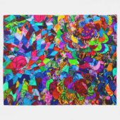 POLYNESISCHE PATRONEN FLEECE DEKEN (Voorkant (Horizontaal))