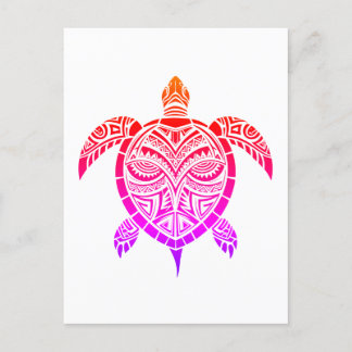 Polynesische schildpad briefkaart