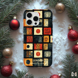 Polynesische tapa elegantie - Abstract erfgoed iPhone 15 Pro Max Hoesje