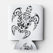 Polynesische tatoeage van zeeschildpadden blikjeskoeler (Achterkant)