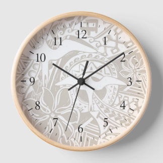 Polynesische thema wandklok