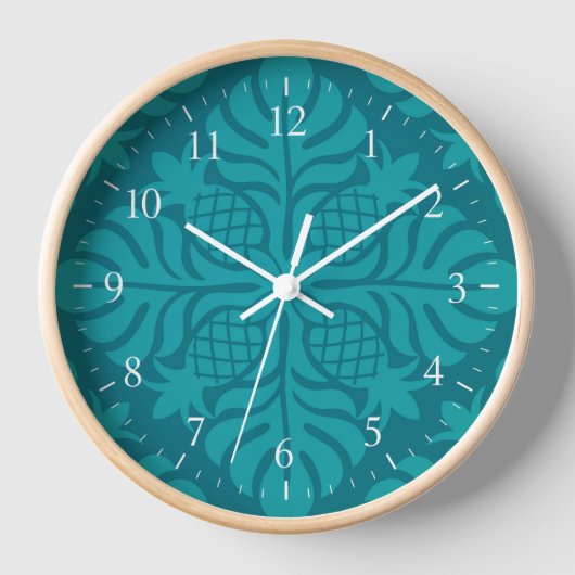 Polynesische thema wandklok (Voorkant)