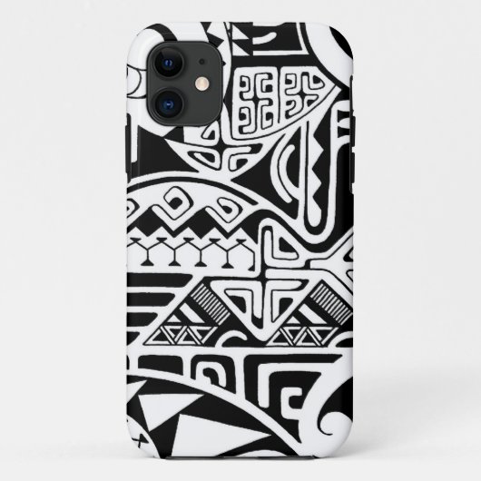 Polynesische tribale tatoeage ontwerp "The Rock" Case-Mate iPhone Case (Achterkant)