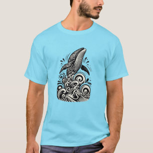 Polynesische walvis T-shirt