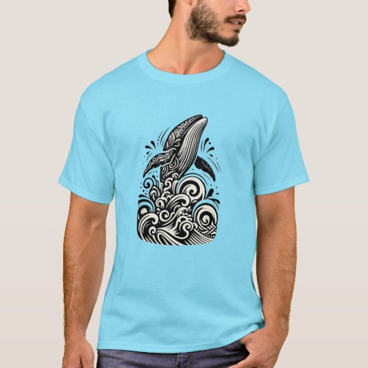 Polynesische walvis T-shirt (Voorkant)