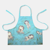 Polyorchis Jellyfish Kind All-Over Print Apron Schort (Voorkant)