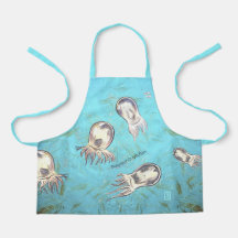 Polyorchis Jellyfish Kind All-Over Print Apron