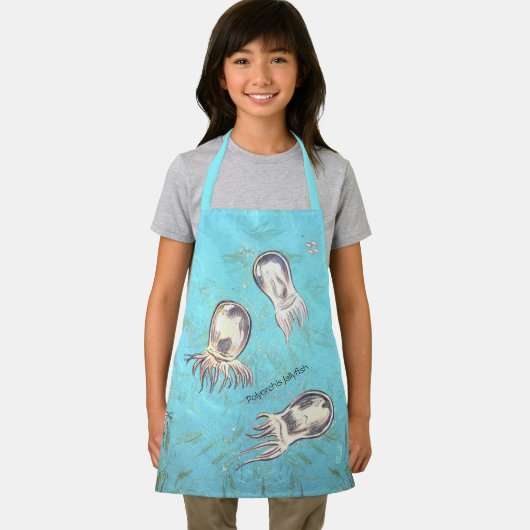 Polyorchis Jellyfish Kind All-Over Print Apron Schort (Insitu)