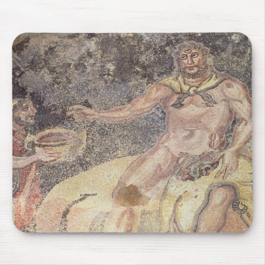 Polyphemus de Cyclops, Romeinse mozaïek Muismat (Voorkant)
