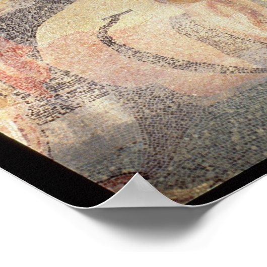 Polyphemus de Cyclops, Romeinse mozaïek Poster (Hoek)