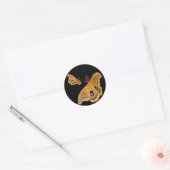 Polyphemus Moth Ronde Sticker (Envelop)