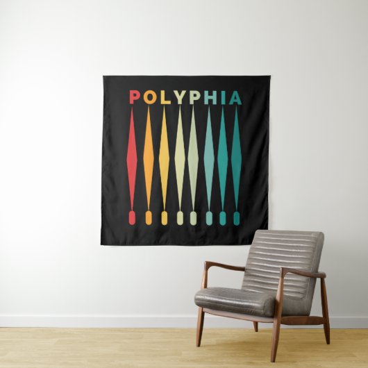 Polyphia Band Retro Wandkleed (In situ)