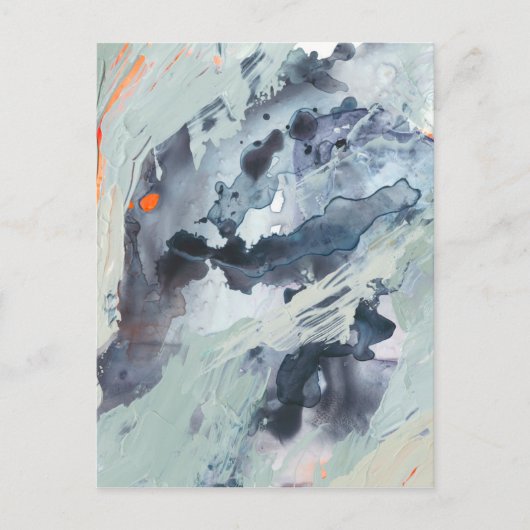 Polyphonic Zee - blauw Briefkaart (Voorkant)