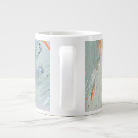 Polyphonic Zee - blauw Grote Koffiekop (Achterkant)