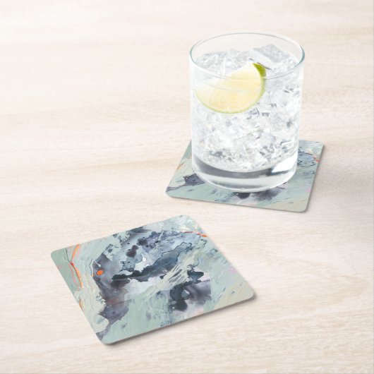 Polyphonic Zee - blauw Kartonnen Onderzetters (Insitu)