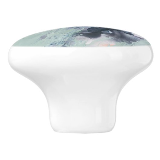 Polyphonic Zee - blauw Keramische Knop (Zijkant)