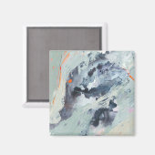 Polyphonic Zee - blauw Magneet (Voorkant / Achterkant)