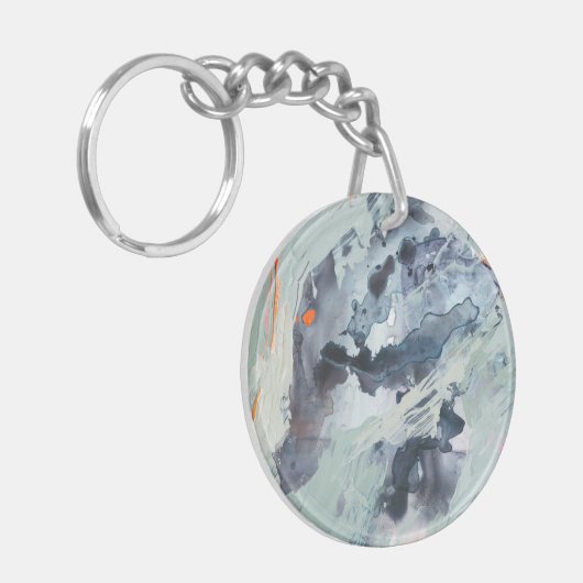 Polyphonic Zee - blauw Sleutelhanger (Voorkant Links)