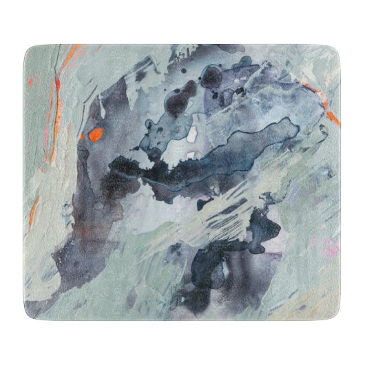 Polyphonic Zee - blauw Snijplank (Voorkant)