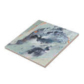 Polyphonic Zee - blauw Tegeltje (Zijkant)