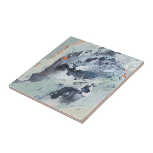 Polyphonic Zee - blauw Tegeltje (Zijkant)