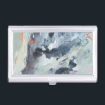 Polyphonic Zee - blauw Visitekaarthouder<br><div class="desc">Polyphonisch Zee I van Victoria Borges. Biedt een veelheid aan kleuren die worden toegepast in cirkels,  lijnen en vlekken.</div>