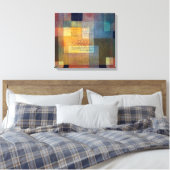 Polyphonische architectuur | Paul Klee | Canvas Afdruk (Insitu (Slaapkamer))