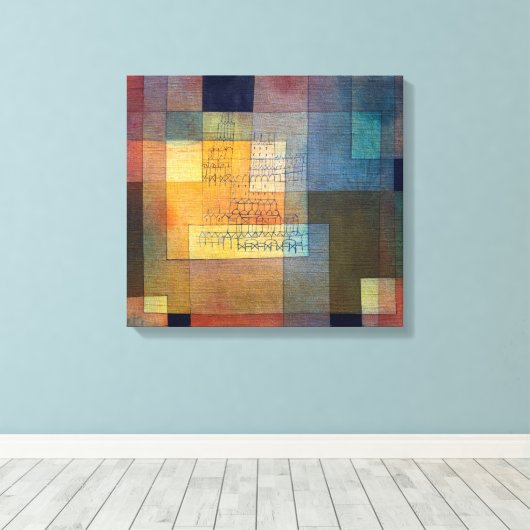 Polyphonische architectuur | Paul Klee | Canvas Afdruk (Insitu (Houten vloer))