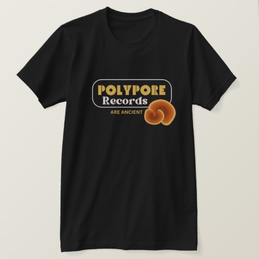 Polypore records zijn oude T-shirt (Design voorkant)