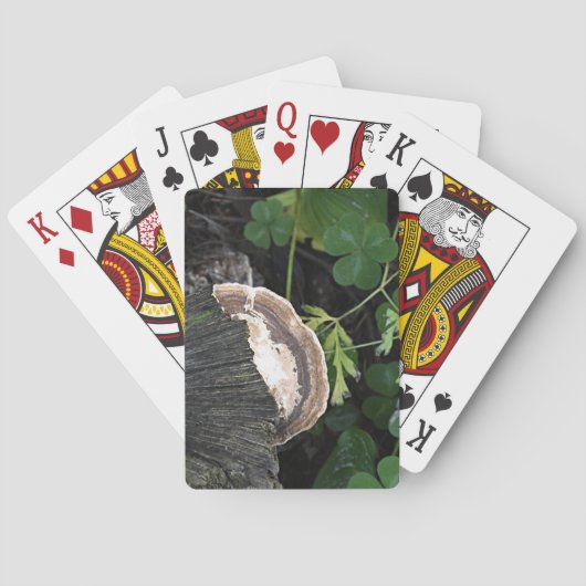 Polypore schimmel op boomstronk pokerkaarten (Achterkant)