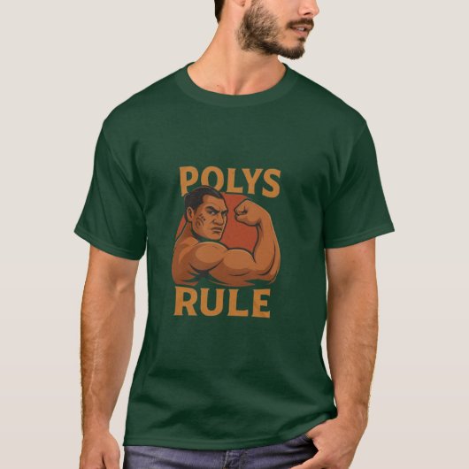 Polys Rule™ LDS Mannen, kleuren, stijlen T-shirt (Voorkant)