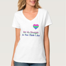 Polyseksueel/polyromantisch Shirt "Niet zo rechtst
