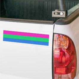 Polyseksuele geaardste vlag bumpersticker
