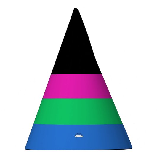 Polyseksuele geaardste vlag feesthoedjes (Rechts)