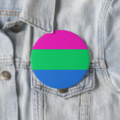 Polyseksuele geaardste vlag ronde button 4,0 cm (In situ)