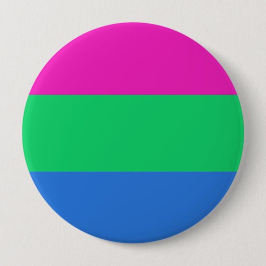 Polyseksuele geaardste vlag ronde button 4,0 cm (Voorkant)
