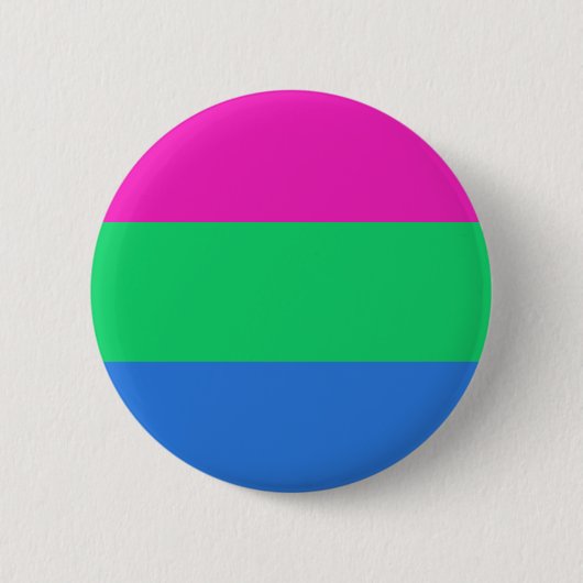 Polyseksuele geaardste vlag ronde button 5,7 cm (Voorkant)