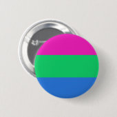 Polyseksuele geaardste vlag ronde button 5,7 cm (Voorkant /achterkant)