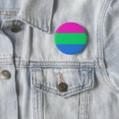 Polyseksuele geaardste vlag ronde button 5,7 cm (In situ)