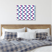 Polyseksuele geaardste vlag Swallowtail Butterfly Canvas Afdruk (Insitu (Slaapkamer))