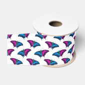 Polyseksuele geaardste vlag Swallowtail Butterfly Grosgrain Lint (Spoel)