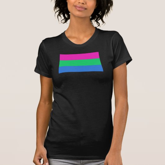 Polyseksuele geaardste vlag t-shirt (Voorkant)